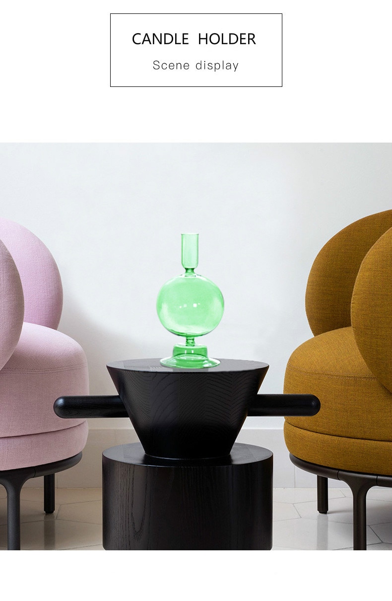 Pillar Shaped Glass Candle Holder Pillar Shaped Glass Candle Holder