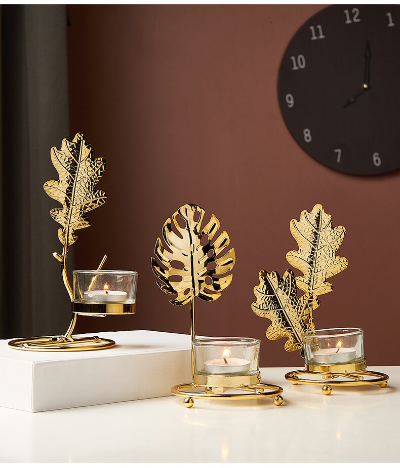Leaf Shaped Iron Candle Holder Leaf Shaped Iron Candle Holder