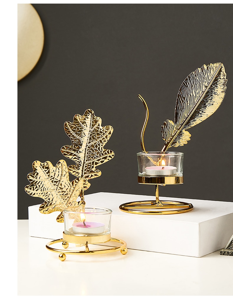 Leaf Shaped Iron Candle Holder Leaf Shaped Iron Candle Holder