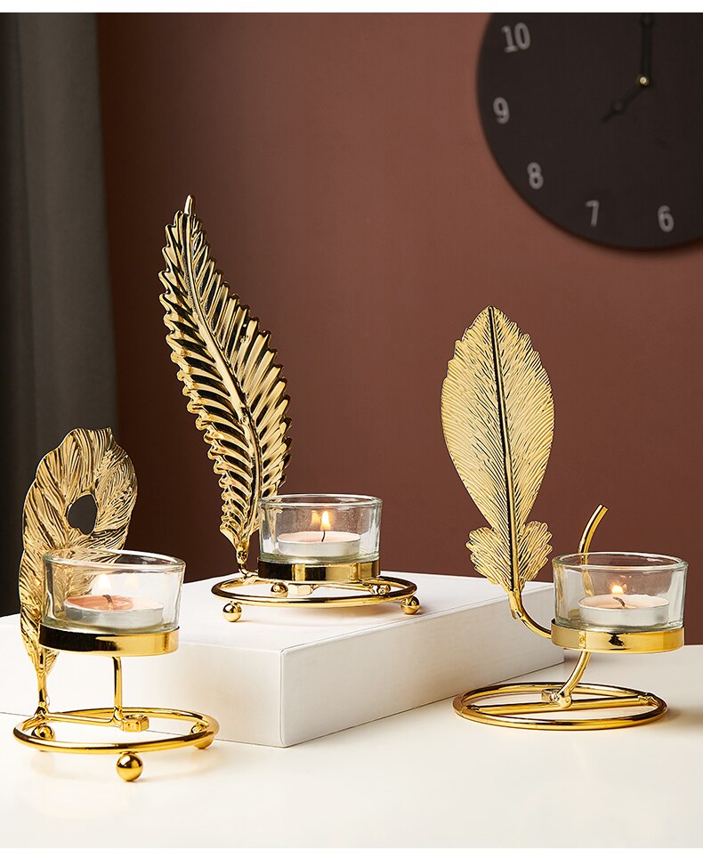Leaf Shaped Iron Candle Holder Leaf Shaped Iron Candle Holder