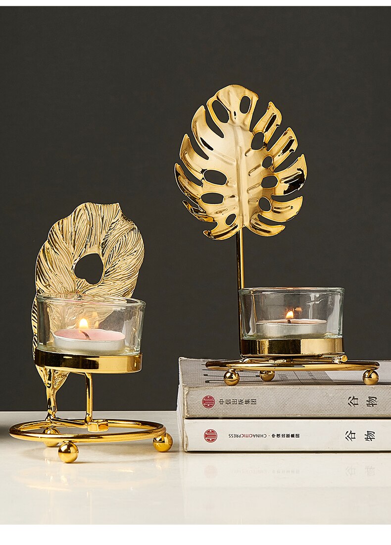Leaf Shaped Iron Candle Holder Leaf Shaped Iron Candle Holder