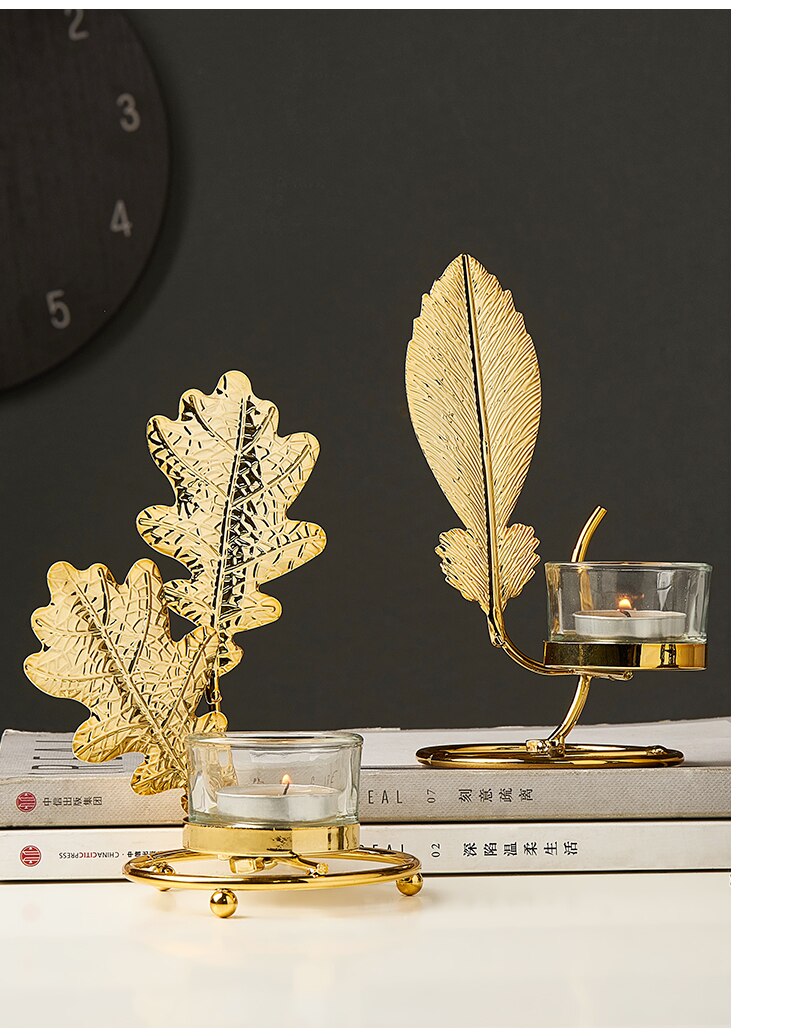 Leaf Shaped Iron Candle Holder Leaf Shaped Iron Candle Holder